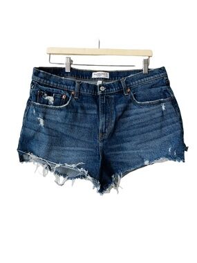 Abercrombie & Fitch Curve Love Mom Shorts Mid Rise W32